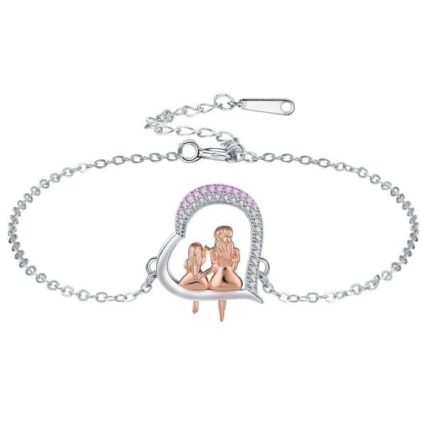 European And American Mother's Day Bracelet Heart-to-heart Protection Family Ornament