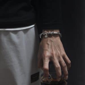 S925 Sterling Silver Men's Jewelry Trendy Retro Domineering