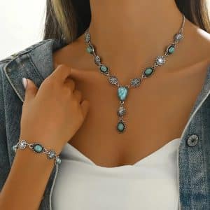 Necklace Suit Retro Geometric Regular