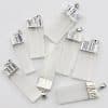Gold Silver Natural Stone Gypsum Brimmed Pendant