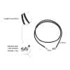 Stainless Steel Lobster Clasp30-inch Leather Necklace