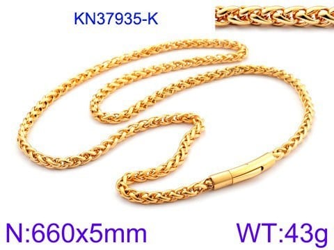 6mm Release Buckle Stainless Steel Personality Titanium Steel Ornament Necklaces