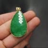 Green Jade Water Drop Pendant