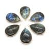 Natural Stone Black Sparkling Stone Pendant 26x40mm
