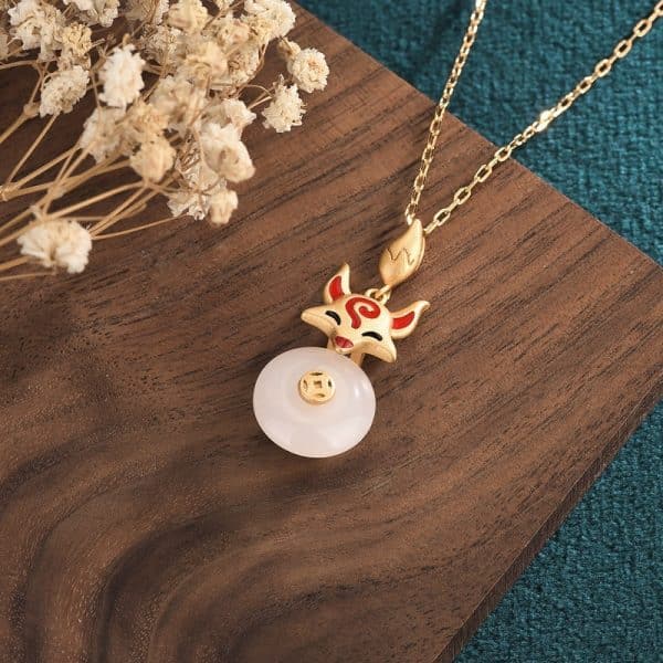Fox Peace Buckle Vintage Necklace For Women
