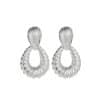 Alloy Plated Water Drop Shaped Eardrops