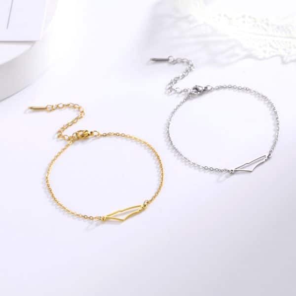 Irregular Hollow Mountain Pendant Bracelet Girls Temperament Jewelry
