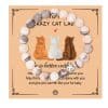 Fashion Jewelry Natural Stone Cat Bracelet Black Magnet Tiger Spot Bracelet