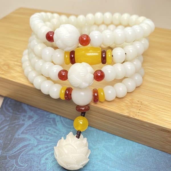 Fashion Personality White Jade Bodhi Bracelet