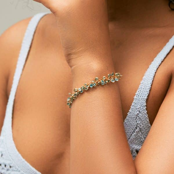 Copper Plating 18K Real Gold Multi-layer Women's New Bracelet