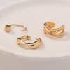 Metal Type C Ear Bone Clip No Ear Hole Ear Hang Female Temperament Hip-hop Minority Cool Wind Earring Set Decoration