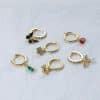 Black Butterfly Insect Ear Buckle Set