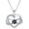 New Infinite Symbol Love Paw Print Necklace For Women