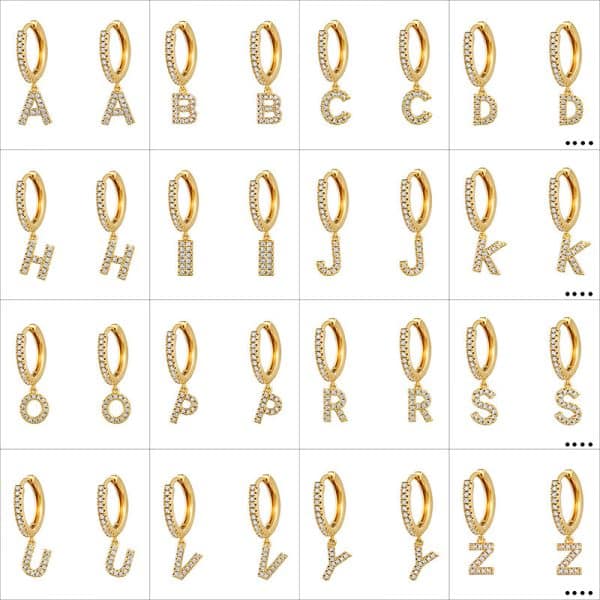 Women's Korean Style Small Earrings Half Circle