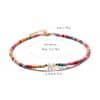 26 Shell Letter Necklace Mixed Color Turquoise Clavicle Chain