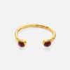 18K Real Gold Plated Titanium Steel INS Fashion Exquisite Zircon Opening Bracelet