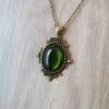 Gothic Vintage Bronze Pendant Necklace Personality