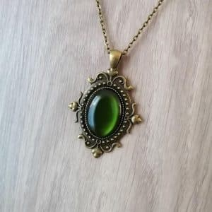 Gothic Vintage Bronze Pendant Necklace Personality