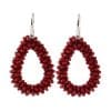 Drop-shaped Glass Crystal Earrings