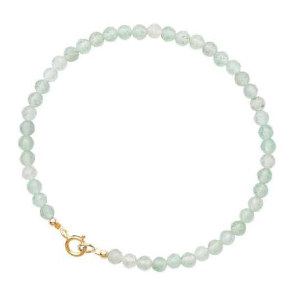 3mm Surface Cutting Beads Aventurine Lucky Beads Very Fine Crystal Retro Style Bracelet