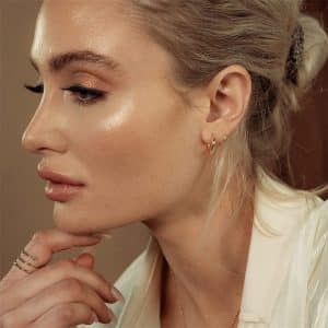Spiral Double Circle Twisted Earrings Copper