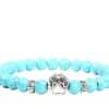 8mm Wooden Bead Turquoise Yoga Bracelet DIY Agate