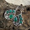 Artistic Retro Bohemian Drop-shaped Emerald Earrings