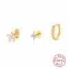 Women's Fashion Twin Sterling Silver Earrings Set