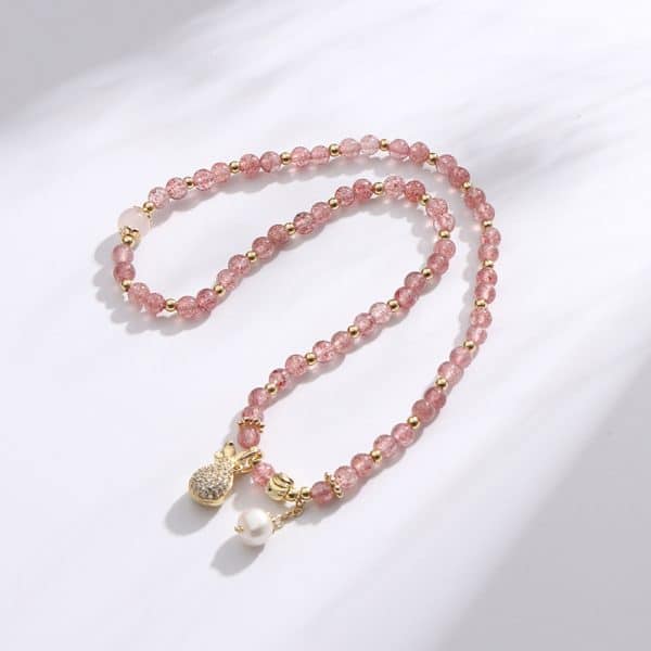 Strawberry Quartz Bracelet Money Drawing And Luck Changing
