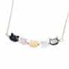 Women's Colorful Shell Cat Necklace Bracelet