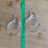 Women's Silver-plated Earrings Round Diamond Water Drop