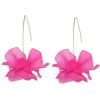 Set Rose Red Geometric All-match Earrings For Women