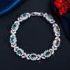 Copper Inlaid Zircon Full Diamond Bracelet
