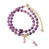 Amethyst Bead Double Bracelet