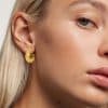 Women's Fashionable Diamond-set Stainless Steel Earrings