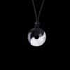 Eight-diagram-shaped Black Silk Turquoise Stitching Peace Buckle Necklace