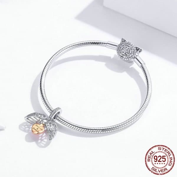 S925 Sterling Silver Scattered Beads Pendant Can Be Opened Forever Family Pendant