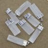 Gold Silver Natural Stone Gypsum Brimmed Pendant