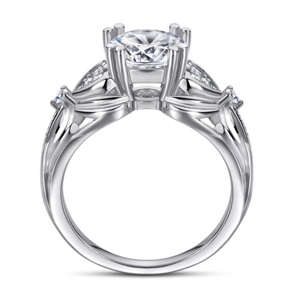 925 Sterling Silver 2 Karat Zircon Ring For Women