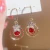 Chunky Braided Round Exaggerated Drop Earrings