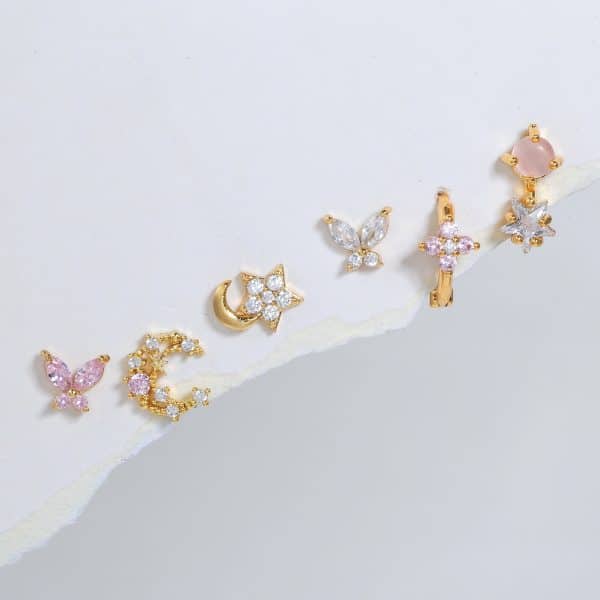 Women's Fashion Six-piece Earring Set