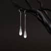 925 Sterling Silver Opal Drop Earrings