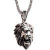 Retro Lion's Head Stainless Steel Domineering Necklace