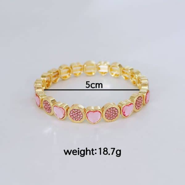 Women's Heart-shaped Zircon Fashion Simple Bracelet