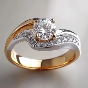 Women's Simple All-match Fashion Moissanite Ring