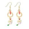 Christmas Creative New Long Oil Drop Earrings Simple