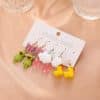 Acrylic Earring Set Fashion Cartoon Butterfly