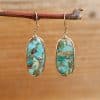 Women Natural Stone Earrings Drop Pendant