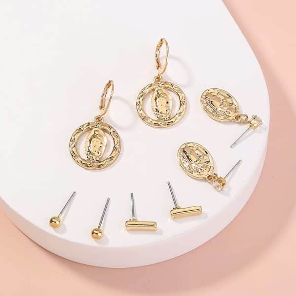 Temperament Roman Portrait Pendant Combination Set Ornament