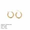 Broad Round Hoops Earrings